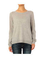 バックスリットレースレイヤードニット