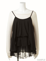 レイヤードチュニックワンピース