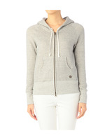 ロゴプレート裏毛ジップアップパーカ