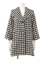 千鳥チェックブークレーコート