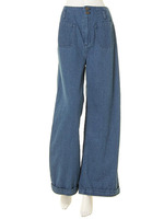 【red】ラインベルト付バギーパンツ