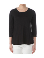 [L]ウォッシャブルシルクペプラムプルオーバー