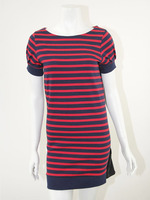 ボーダーバック　　切替ワンピ