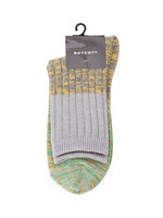 麻混スラブMIXソックス