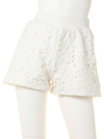 【FEMININE】レースコンビ裏毛S/PT