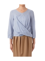 コットンストライプシャツ