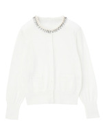 パールビジューニットカーディガン