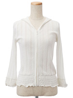 フードニットパーカー