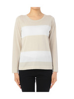 ボーダープルオーバーニット