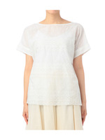 ボートネックレースブラウス