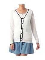 ラインニットカーディガン