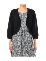 レーヨンラメ入りフリルニットカーディガン