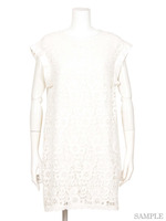 LACE&BLOADCLOTH ONE-PIECE