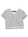VネッククロップドTOPS