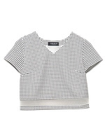 VネッククロップドTOPS