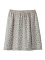 [L]オパールレオパードフレアスカート