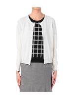 [L]チェックツインニットカーディガン