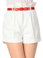【LIZ　LISA】ベルト付きハイウエストショートパンツ