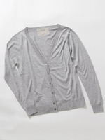 シルクカシミヤVネック　カーディガン