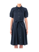 フレア切り替えシャツワンピース