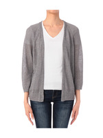 八分袖ニットカーディガン