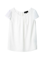 [L]シアーチェックブラウス