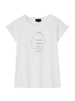 [L]パールネックレスモチーフプルオーバー