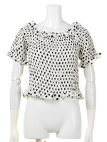 【Auntie　Rosa】　シャーリングドットTOPS