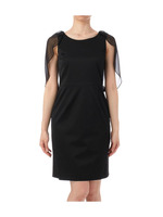 シフォンサテンワンピース