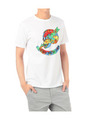 スカルカラフルプリントTシャツ