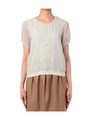 ドットレース使いシフォンプルオーバー
