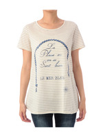 ボーダープリントプルオーバー