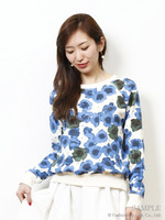 [Salon de Balcony]FLOWER SWEAT PULLOVER