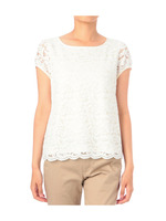 レーシー半袖プルオーバー