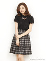ダークチェックプリントスカート