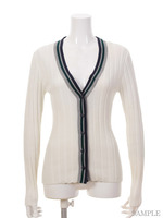 トリコロールリブプルオーバー