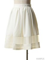 ヘムパターンタックスカート