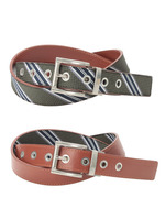 レジメンタルストライプリバーシブルベルト