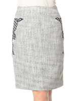 サイドフラワーツイードスカート