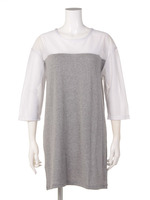 SOFT SPIRAL JERSEY STRETCH×MESH ワンピース