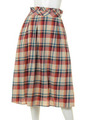 チェックマキシスカート