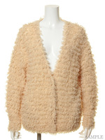 ファーライクニットガウン