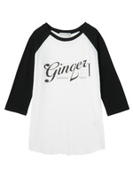 ヴィンテージ風五線譜天竺プルオーバー