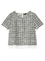 [L]チェックツィーディーブラウス