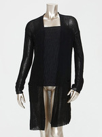 畦編みロングガウン