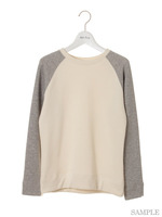 配色裏毛トレーナー