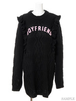 boyfriend long knit dress