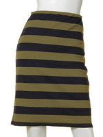 ボーダータイトスカート