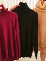 カシミアタートルニット