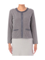 ノーカラージャージコンパクトジャケット